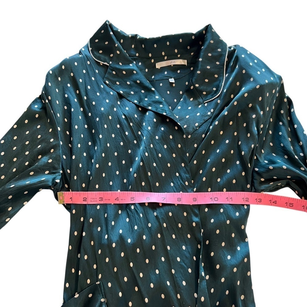 NK IMODE Luxurious Silk Polka Dot Robe Size Medium - Picture 6 of 10